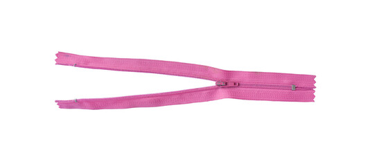 Zipper isolated on transparent background - PNG format.