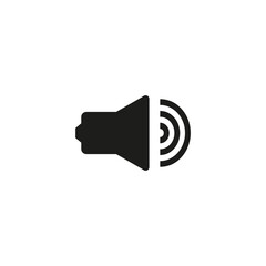 speaker icon. Sound equipment. Design element. Vector illustration. stock image.