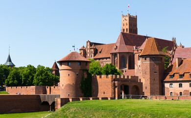 Malbork Castle is historical heritage in the Poland.