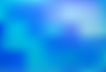 Light BLUE vector blurred shine abstract pattern.