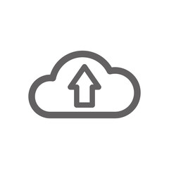 cloud backup icon . Perfect for website or user interface applications. vector sign and symbol