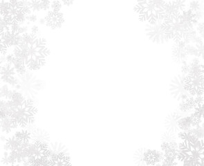 Fototapeta na wymiar Winter snowflake fantasy image background 02 White ver