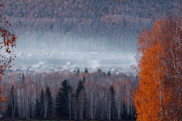 Late Autumn Xinjiang  Kanas Hiking Tour