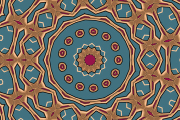 Tribal indian festival seamless design. Bright colorful mandala art pattern