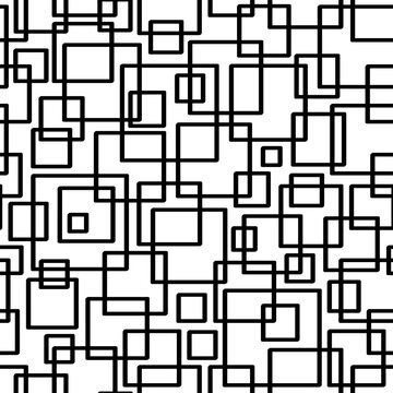 Wall Paper Pattern Geometric Shapes From The Random Interlocking Squares