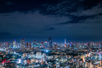 Fototapeta premium 恵比寿ガーデンプレイス展望台からの東京の夜景