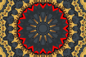 Abstract festive colorful floral mandala vector ethnic boho pattern