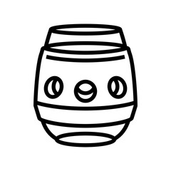 cup wine glass line icon vector. cup wine glass sign. isolated contour symbol black illustration