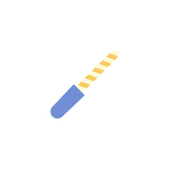 Nail file icon in color, isolated on white background 
