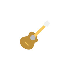 Guitar icon in color, isolated on white background 