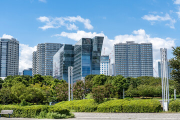 神奈川県横浜市　臨港パークの風景