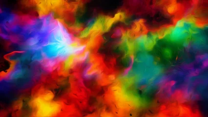 Foto auf Acrylglas Gemixte farben Explosion of color abstract background  62