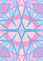 Background images in pink and blue tones interlaced can be used in graphics.