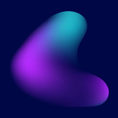 blue purple wavy graded liquid shape for design elements