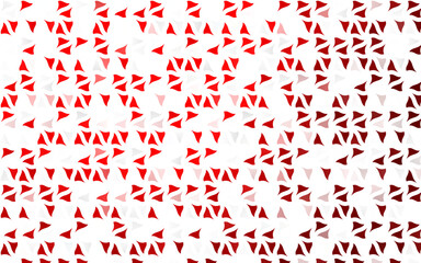 Light Red vector template with crystals, triangles.