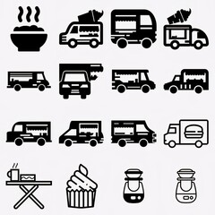 Big set of food icons