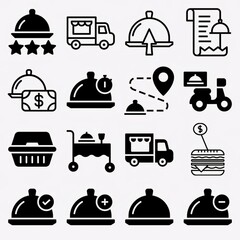 Big set of food icons