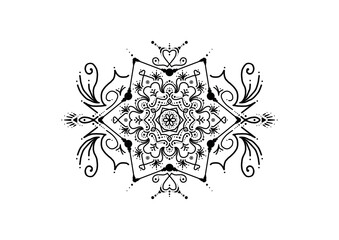 Hand drawn bespoke Mandala pattern 