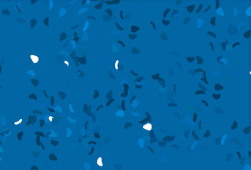 Light BLUE vector template with memphis shapes.