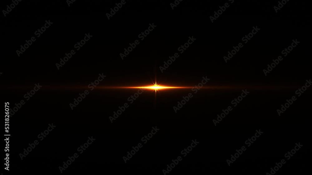 Poster abstract looping center red orange optical shine light lens flares flickering rotation animation bac