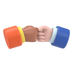 Transparent Backgrounds Mock-up.Fist to fist greeting, alternative to shaking hands, fist to fist punch,Supports PNG files with transparent backgrounds.
