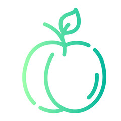 peach gradient icon