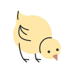 Cute animal in Scandinavian style