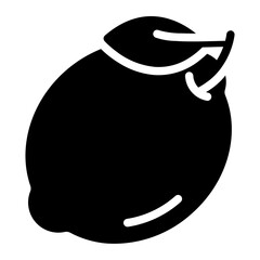 lemon glyph icon
