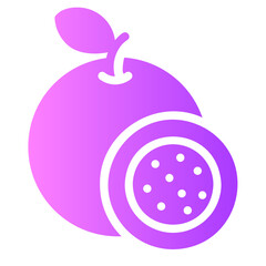 passion fruit gradient icon
