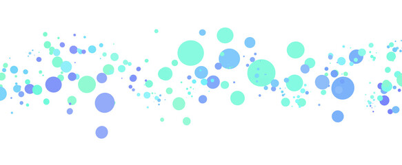 Memphis round confetti festive background in cyan blue, pink and yellow. Childish pattern And Bokeh confetti circles decoration holiday background.