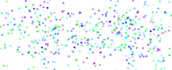 Memphis round confetti festive background in cyan blue, pink and yellow. Childish pattern And Bokeh confetti circles decoration holiday background.