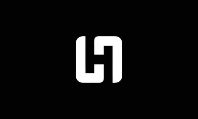 minimal letter h logo template vector illustration