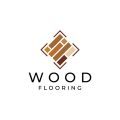 wood flooring logo design