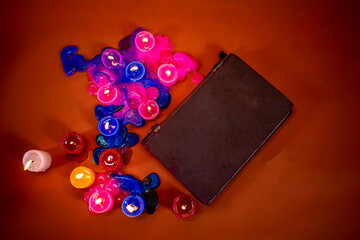 Composition for religious spiritual moment or Day of the Dead.
with space to insert text