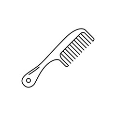 Classic comb icon in line style icon, isolated on white background