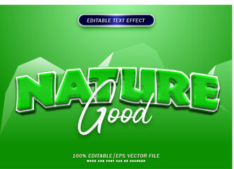 nature text effect, editable green and nature text style effect