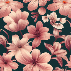 Beautiful color art of flowers background