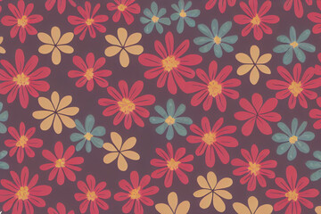 Fototapeta premium Beautiful color art of flowers background