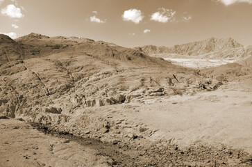 Desert of Sinai Peninsula, Egypt. Near Sharm El Sheikh