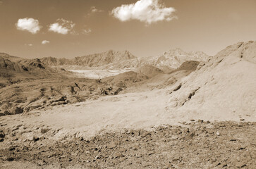 Desert of Sinai Peninsula, Egypt. Near Sharm El Sheikh