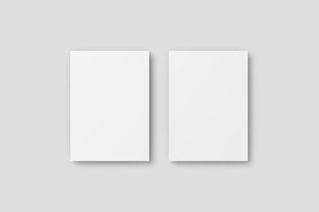 Blank postcard and envelope mockup