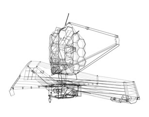 James Webb Space Telescope. Vector