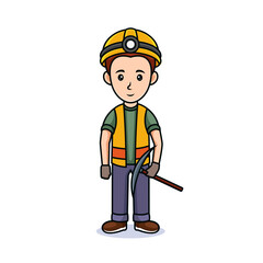 Miner collier man,character cartoon mine vector 