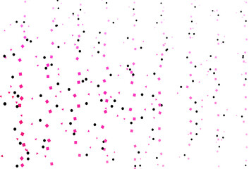 Light Pink vector texture in poly style with circles, cubes.