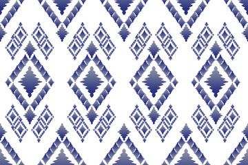Geometric ethnic oriental seamless pattern traditional Design for background, carpet, wallpaper, clothing, wrapping, Batik, fabric, illustration, boho embroidery style.