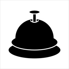 Hotel Bell Icon. Reception bell line icon. Service bell line icon, outline vector sign, linear style pictogram isolated on white background.