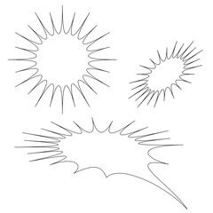 speech bubbles vector for comics