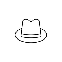 Graphic flat hat icon for your design and website