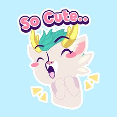 cute dragon drawing cartoon, dragon sticker