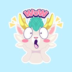 cute dragon drawing cartoon, dragon sticker